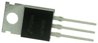 ONSEMI LM7905CT Regulador de Voltaje Lineal, 7905, Fijo,Voltaje Negativo,Entrada:-30V a -10V,Salida:-5V/1A,TO-220-3