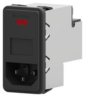 TE CONNECTIVITY - CORCOM PS000DS6B Módulo de entrada energía IEC filtrado, IEC C14, Propósito General, 6 A, 250 VAC