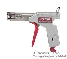 PANDUIT GS4H CABLE TIE TOOL, GREY/RED, METAL
