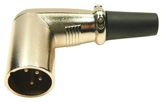 MULTICOMP PRO MP60964N Conector XLR, Pin, 4 Contactos, Macho, Montaje de cable, Metal, MP Right Angle XLR