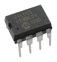 MICROCHIP 24LC65-I/P EEPROM, Smart Serial™, 64 Kbit, 8K x 8bit, I2C, 400 kHz, DIP, 8 Pines