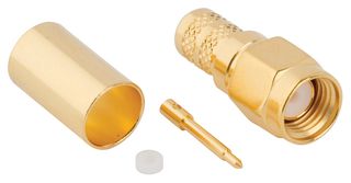 AMPHENOL RF 132451 RF / Coaxial Connector, SMA Coaxial, Straight Plug, Crimp, 50 ohm, LMR-240, Brass