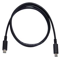 MULTICOMP PRO MC000996 USB Cable, USB Type C Plug, USB Type C Plug, 150 mm, 5.9 ", USB 3.1, Black