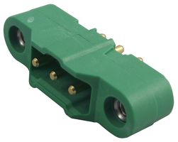 HARWIN M300-MV10345M1 Cabezal de Pin, Negro / Verde, Cable-a-Tarjeta, 3 mm, 1 Líneas, 3 Contactos, Agujero Pasante