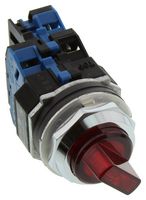 IDEC ASLD212220DNUR Interruptor Giratorio, 2 Posiciones, 2 polos, 90 °, 10 A, 110 V, Serie TWND