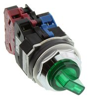 IDEC ASLD22211DNUG Interruptor Giratorio, 2 Posiciones, 2 polos, 90 °, 10 A, 110 V, Serie TWND