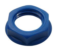 CLIFF ELECTRONIC COMPONENTS CL1412 Connector Accessory, Blue Nylon, 7/16" UNF, Blue Nylon Nut, 7/16" UNF