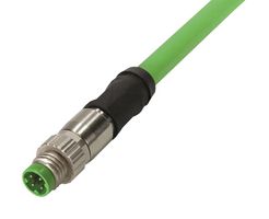 HARTING 2134C7C7477020 Cable de Sensor, M8 Macho, M8 Macho, 4 Contactos, 2 m, 6.6 ft