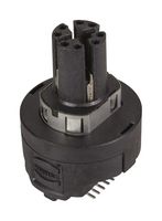 HARTING 21033812823 Conector para Sensor, M12, Female, 8 Contactos, Soldable Hembra, Ángulo Recto, Montaje en PCB