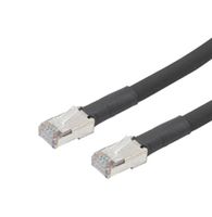 L-COM TRD624AHFO-BLK-3F Cable Ethernet, Cat6a, RJ45 Macho a RJ45 Macho