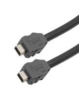 L-COM TRGIX601LZ-BLK-1.5M Cable Ethernet, Cat6a, Tipo A IX Macho a Tipo A IX Macho