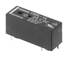 OMRON ELECTRONIC COMPONENTS G6RL-1A-ASI DC24 Power Relay, SPST-NO, 24 VDC, 10 A, G6RL Series, Through Hole, Non Latching