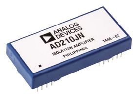 ANALOG DEVICES AD210JN Amplificador de Aislamiento, 1 Amplificadores, 1.5 kVrms, 13.5V to 16.5V, DIP, 12 Pines, 20 kHz