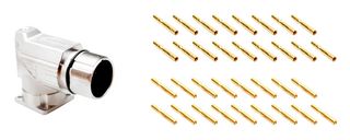 AMPHENOL SINE/TUCHEL MA7RAE1701S-KIT Sensor Connector, MotionGrade M23 Elite Series, M23, Female, 17 Positions, Crimp Socket
