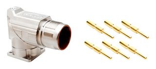 AMPHENOL SINE/TUCHEL MB5RJN0602-KIT Sensor Connector, MotionGrade™ M23 Series, M23, Male, 6 Positions, Crimp Pin