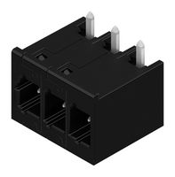 WEIDMULLER 8000072503 Terminal Block, Header, 5 mm, 3 Positions, 26.8 A, 400 V, Through Hole 270°