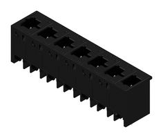 WEIDMULLER 8000078319 Bloque de Terminales, Cabezal, 7.5 mm, 7 Posiciones, 30.6 A, 630 V, Taladro Pasante Vertical