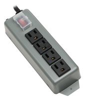EATON TRIPP LITE UL603CB-6 Extension Lead, Covered Switch, Metal, 4 Outlets, NEMA 5-15R, 15 A, 120 V, NEMA 5-15P, 1.8 m