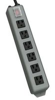 EATON TRIPP LITE UL24CB-15 Extension Lead, Covered Switch, Metal, 6 Outlets, NEMA 5-15R, 15 A, 120 V, NEMA 5-15P, 4.6 m