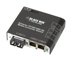 BLACK BOX LBH2001A-P-SC-24 Conmutador Convertidor, Medios, 10 / 100/1000 Mbps Cobre a 1000 Mbps Fibra
