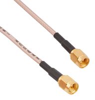 AMPHENOL RF 135101-03-18.00 RF / Coaxial Cable Assembly, 18 ", 450 mm, RG316, SMA Straight Plug, SMA Straight Plug, 50 ohm