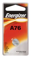 ENERGIZER A76BPZ Batería, 1.5 V, LR44, Alcalina, 118 mAh, Positivo Elevado y Negativo Plano, 1