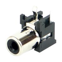 SWITCHCRAFT/CONXALL PJRAN1X1U03AUX Conector RCA (Phono) de Audio / Vídeo, 1 Posiciones, 2 Contactos, Hembra