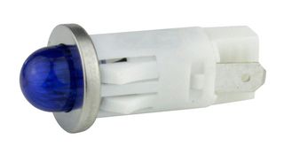 VCC / VISUAL COMMUNICATIONS COMPANY 1092QM6-28V Indicador de Montaje en Panel LED, Azul, 28 V, 12.7 mm, 25 mA, 3.2 cd