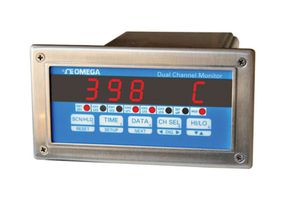 OMEGA DP3300-R-3 Medidor de Panel, Multifunción, 4 Dígitos, 10mm, 120 VCA, 6 Relevadores, Serie DP3300