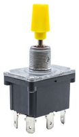 E-SWITCH ST5DP104T2C1 Interruptor (Switch) de Palanca, (Encendido)-Apagado-(Encendido), DPDT, No Iluminado, ST5 Series