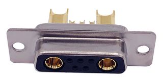 NORCOMP 680M7W2203L411 Combination Layout D Sub Connector, Power-D 680M Series, DA-7W2, Receptacle, 7 Contacts
