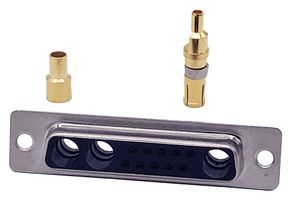 NORCOMP 682M13W3203L001 Combination Layout D Sub Connector, Power-D 682M Series, DB-13W3, Receptacle, 13 Contacts