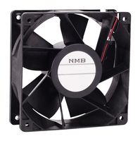 NMB TECHNOLOGIES 12038VE-12Q-GT-00 DC Axial Fan, 12 V, Square, 120 mm, 38 mm, Ball Bearing, 215.77 CFM