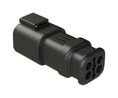 AMPHENOL SINE/TUCHEL ATP04-4P-SR02BK Accesorio para Conector, Negro, Strain Relief, Amphenol ATP Series Automotive Receptacle Connectors