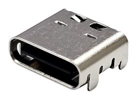 MULTICOMP PRO MP011016 Conector USB, Tipo C, USB 4.0, Receptáculo, 24 Pos., Montaje Superficial, R/A, Contactos Dorados