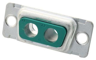 AMPHENOL COMMUNICATIONS SOLUTIONS DE2V2SA00LF D Sub Connector Housing, 2 Positions, Combo Layout D Sub, DE, FCI DW Series, Receptacle