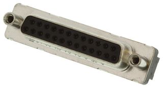 AMPHENOL COMMUNICATIONS SOLUTIONS D25S24A4GV00LF D Sub Connector, DB25, 25 Contacts, Receptacle, Solder, DB, FCI Delta D Series, Metal Body