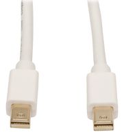 EATON TRIPP LITE P584-010 Computer Cable, Mini DisplayPort Plug, Mini DisplayPort Plug, 10 ft, 3 m, White