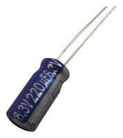PANASONIC ECA2AM2R2 Capacitor Electrolítico, 2.2 µF, 100 V, ± 20%, Pin de PC, 2000 horas a 85°C, Polar