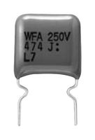 PANASONIC ECWF2154JAQ Capacitor de Película Propósito General, Metallized PP, Caja Radial - 2 Pines, 0.15 µF, ± 5%