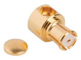 AMPHENOL RF SMP-FR-C07 RF / Coaxial Connector, SMP Coaxial, Right Angle Plug, Solder, 50 ohm, RG405, Beryllium Copper
