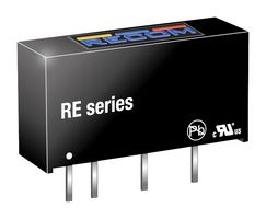 RECOM POWER RE-0505S Convertidor CD/CD Pasante Aislado, ITE, SIP, 1:1, 1 W, 1 Salida, 5 V
