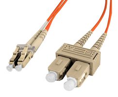 BEL SCLC-6DTP030 Cable de Fibra Optica, SC Dúplex a LC Dúplex, Multimodo, 62.5µm / 125µm, 2 Fibras, 3m