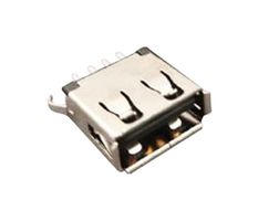 STEWART CONNECTOR SS-52100-002 Conector USB, USB Tipo A, USB 2.0, Receptáculo eléctrico, 4 Posiciones, Through Hole, Vertical
