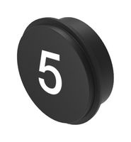 EAO 09-0S12.C000238 Accesorio para Interruptor, Símbolo 5, Keypad Symbol Insert, EAO 09 Series Rugged CAN Keypads