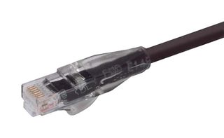 L-COM TRD815BLK-1 Cable Ethernet, Cat 5e, RJ45 Macho a RJ45 Macho, UTP (par trenzado sin blindaje), Negro, 304.8 mm