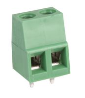 MULTICOMP PRO MC000026 Bloque de Terminal de Cable-A-Tarjeta, 5 mm, 2 Posiciones, 26 AWG, 12 AWG, Tornillo
