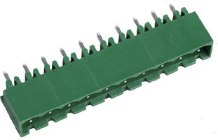 MULTICOMP PRO MC000206 Terminal Block, Header, 5.08 mm, 10 Positions, 16 A, 300 V, Through Hole Vertical
