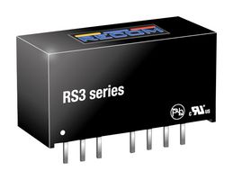 RECOM POWER RS3-1215D Isolated Through Hole DC/DC Converter, Medical, SIP, 2:1, 3 W, 2 Output, 15 V