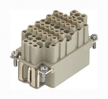 HARTING 09160752101 Heavy Duty Connector, Han DDD Series, Insert, 75+PE Contacts, 10B, Receptacle